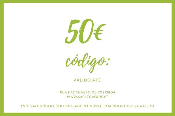 Poderá descontar um vale oferta numa próxima compra na nossa loja online ou na nossa loja física (em Lisboa).