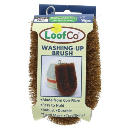 Esfregão biodegradável para lavar a loiça, uma alternativa ecológica às esponjas e escovas de plástico. Produzida de forma sustentável no Sri Lanka.