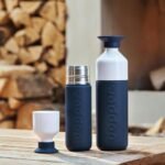 Garrafa térmica Dopper Insulated 1 litro em aço inoxidável reciclado, com copo integrado