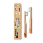 Escova de dentes de bambu para criança Hydrophil com ilustração de hipopótamo