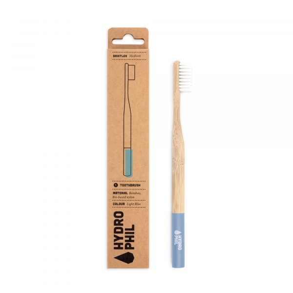 A escova de dentes sustentável Hydrophil, de bambu, não só têm um design atractivo, como também minimiza a pegada ecológica. 