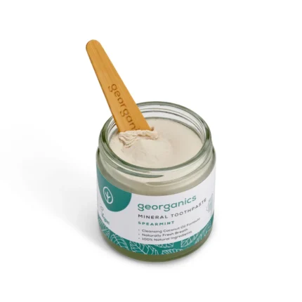 Pasta de dentes Georganics de hortelã sem flúor