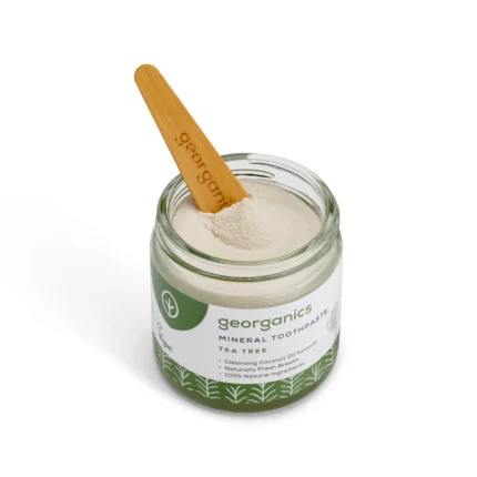 Pasta de dentes Georganics de tea tree sem flúor