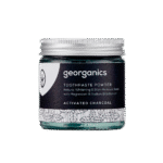 Pó dentífrico Georganics com carvão ativado sem flúor