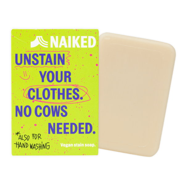 O sabonete vegan tira nódoas da NAIKED é perfeito para combater todos os tipos de nódoas de forma altamente eficaz e natural.