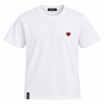 T-shirt Pixel Heart Organic Monkey em algodão orgânico