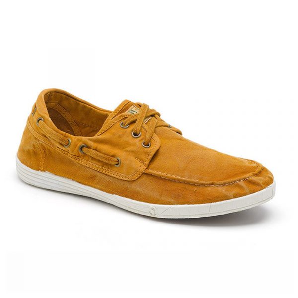 Os boat shoes elbrus cuero são sustentáveis e super confortáveis! Feitos com algodão orgânico e borracha natural.