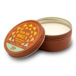 Protetor Solar Mineral SPF30 Sol de Ibiza em embalagem de alumínio reutilizável