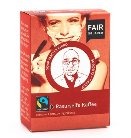 O sabão de barbear de café, da FAIR SQUARED, cria uma espuma rica perfeita para barbear. Com manteiga de karité e óleo de coco.