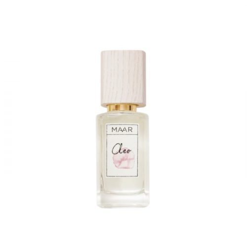 O perfume natural Cleo é uma fragrância exótica inspirada na rosa gerânio. É a combinação de fruta fresca com um ramo de flores.