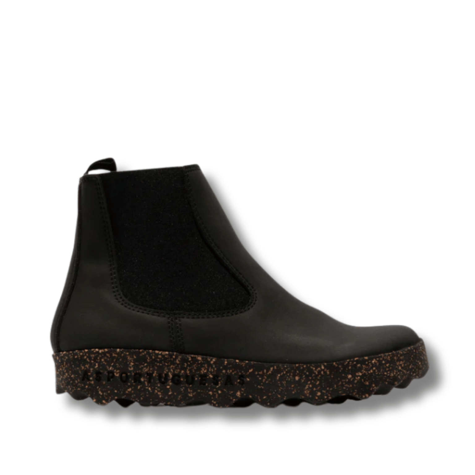 ASPP018298000_Civet Black 2 Botas Chelsea veganas Civet As Portuguesas, na cor preto, com elásticos laterais