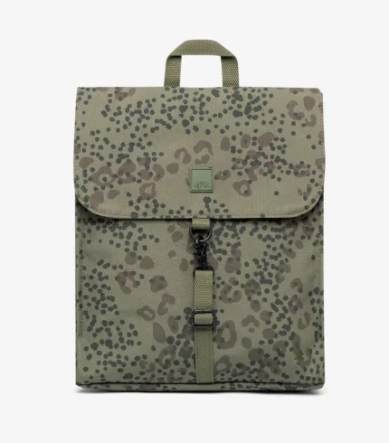 Mochila Lefrik Handy Mini Backpack em poliéster reciclado com bolso interior para garrafa e bolso de segurança nas costas.