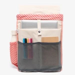 Mochila Lefrik Scout 19 L feita em tecido RPET 100% reciclado com bolso acolchoado para portátil e fecho com aba.