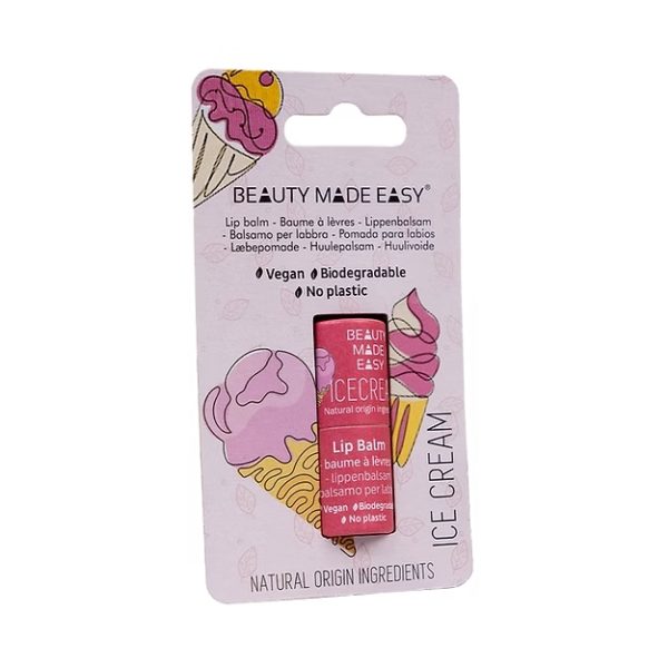 Bálsamo labial hidratante que cuida dos seus lábios de forma natural. A embalagem é exclusivamente de papel para que no fim possa reciclar a mesma.