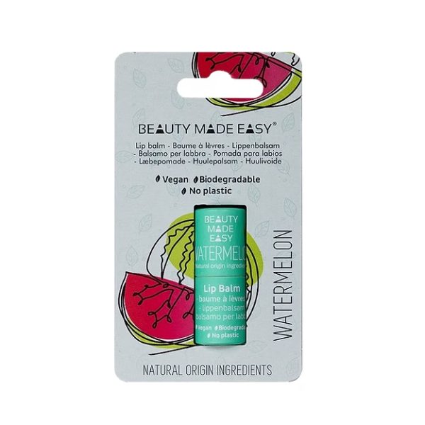 Bálsamo labial hidratante que cuida dos seus lábios de forma natural. A embalagem é exclusivamente de papel para que no fim possa reciclar a mesma.