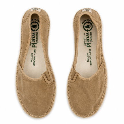 Alpercatas vegan Old Merle da Natural World Eco em algodão orgânico