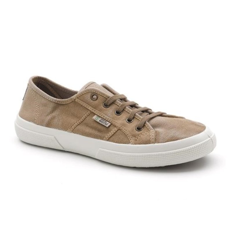 901e621 OLD BLOSSOM BEIGE Ténis Natural World Old Blossom em algodão orgânico