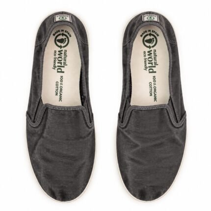 Slip-on vegan Old Crabe da Natural World Eco em algodão orgânico