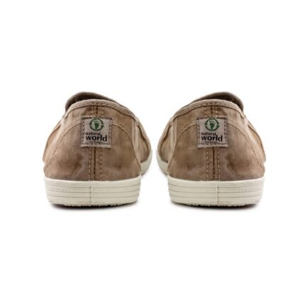 Slip-on vegan Old Crabe da Natural World Eco em algodão orgânico