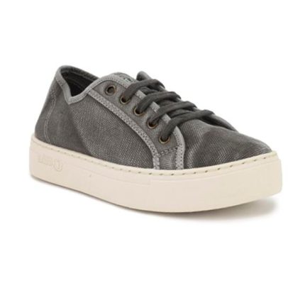 Estes sneakers Old Gavi, cor gris, foram fabricados em Espanha e com materiais ecológicos que respeitam o meio ambiente. Calçado Vegan.