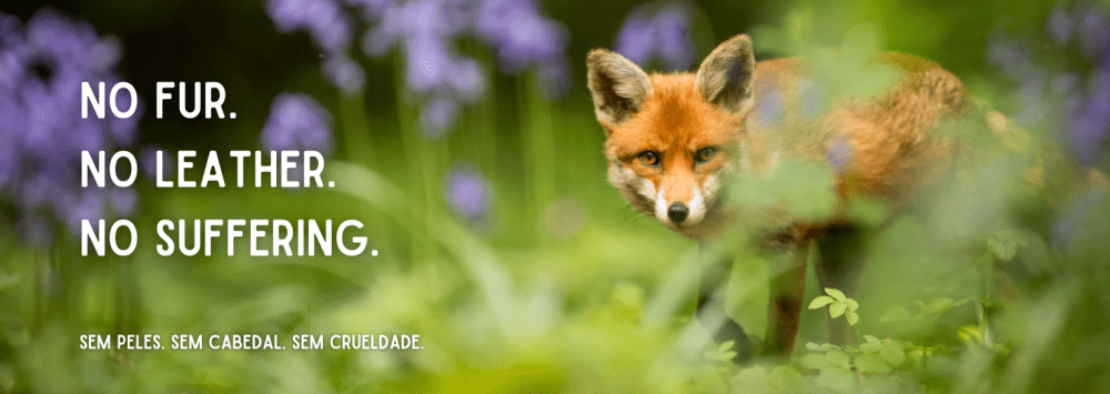Banner we wear no animals Fox