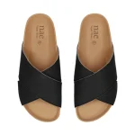 As Tupai Black da NAE são sandálias veganas com design cruzado elegante, feitas em Piñatex, um material ecológico derivado de folhas de ananás – uma alternativa vegana e sustentável ao couro tradicional.
