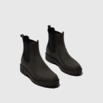 Botas Chelsea OAK pretas em cortiça e borracha natural da marca ASPORTUGUESAS, fabricadas em Portugal.