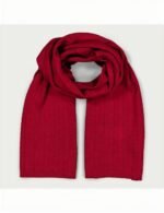 Cachecol artesanal Veraluna Organic Zas Rojo em algodão orgânico vermelho, feito à mão na Índia.