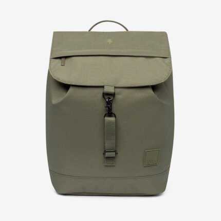 Mochila Lefrik Kaut 19 L feita em tecido RPET 100% reciclado com bolso acolchoado para portátil e fecho com aba.