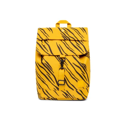 Mochila Lefrik Mini Kaut feita com poliéster reciclado a partir de garrafas PET, modelo compacto para uso diário.