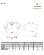 T-shirt básica Hempage em cânhamo e algodão orgânico