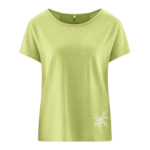 T‑shirt Hempage em cânhamo e algodão orgânico com estampagem discreta