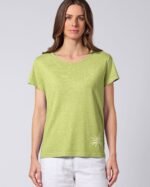 T‑shirt Hempage em cânhamo e algodão orgânico com estampagem discreta