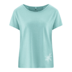T‑shirt Hempage em cânhamo e algodão orgânico com estampagem discreta