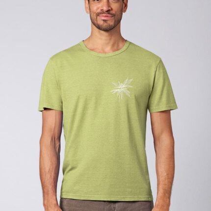 T-shirt Hempage em cânhamo e algodão orgânico com estampagem atemporal