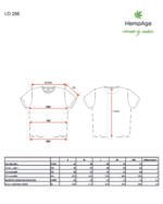 T-shirt Hempage em cânhamo e algodão orgânico com estampagem atemporal