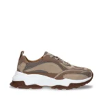 Ténis vegan Hanoi castanho chunky em materiais reciclados