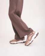 Ténis vegan Hanoi castanho chunky em materiais reciclados