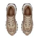 Ténis vegan Hanoi castanho chunky em materiais reciclados