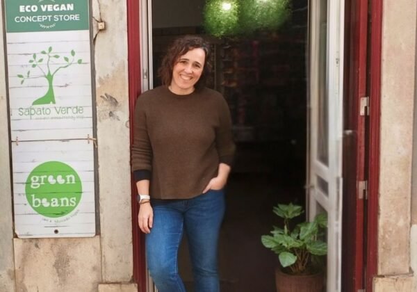 Alexandra fundadora Sapato Verde loja vegan Lisboa crowdfunding