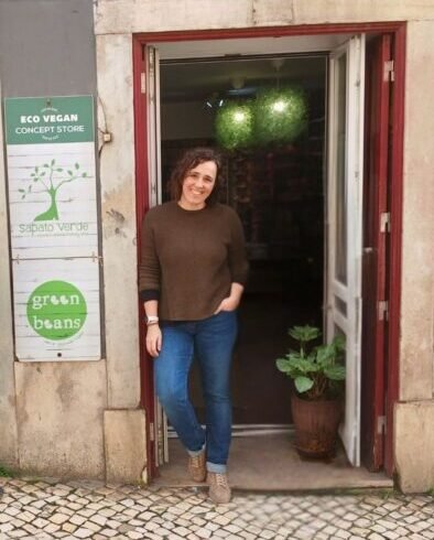 Alexandra fundadora Sapato Verde loja vegan Lisboa crowdfunding