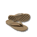 Chinelos veganos em cortiça e borracha natural e tira entre os dedos