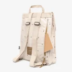 Mochila Lefrik Handy Mini Arles em tecido RPET reciclado com acabamento texturado e compartimento acolchoado.