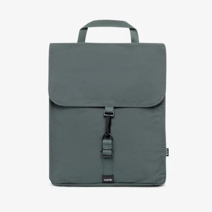 Mochila Lefrik Handy Mini Arles em tecido RPET reciclado com acabamento texturado e compartimento acolchoado.