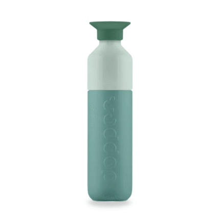 Garrafa reutilizável Dopper Steel 490 ml Nova Geração em aço inoxidável reciclado cor Canopy Green.