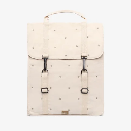 Mochila Lefrik Handy Arles em tecido RPET reciclado com acabamento texturado e compartimento para portátil.