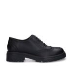 Sapatos Oxford vegan Grace Pretos em OnCross com sola robusta
