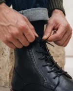 Botins Brogue Vegan Chase Preto da NAE Vegan Shoes