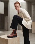 Botins Chelsea Vegan Evie Castanho | NAE Vegan Shoes